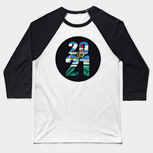 Minhwa: 2021 Happy New Year D Type Baseball T-Shirt